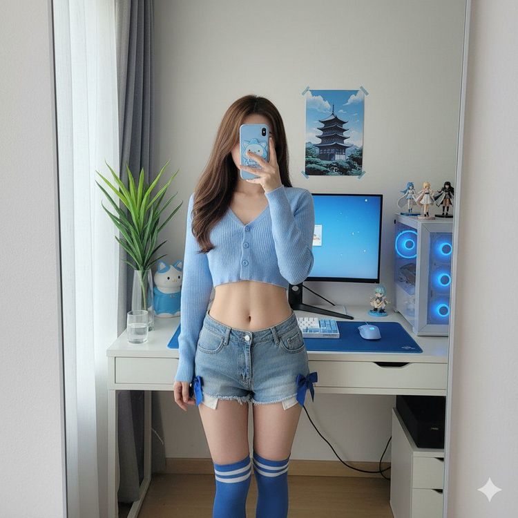 女生镜子自拍
