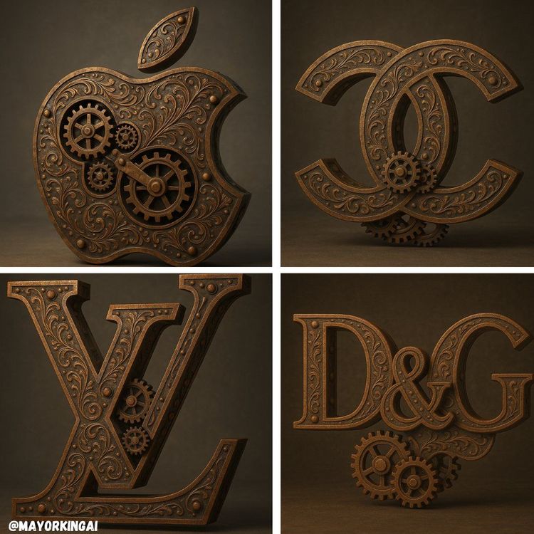 3D蒸汽朋克Logo
