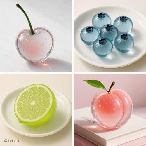 半透明玻璃物品ASMR