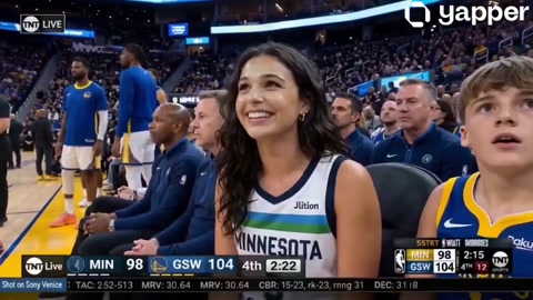 Shy Courtside Jumbotron Moment
