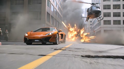 Hollywood Car Chase Explosion