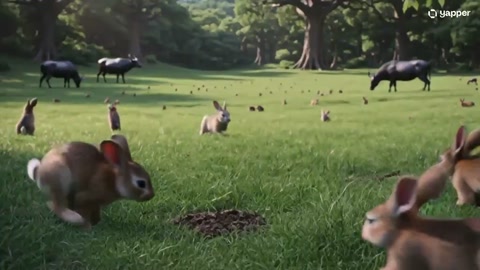 Helicopter Dropping Carrots for Rabbits