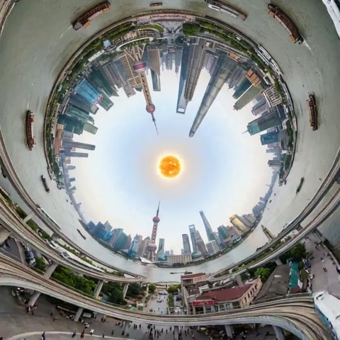 Trippy Internal Dyson Sphere City