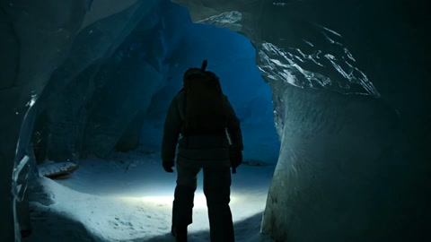 Lone Explorer Arctic Ice Cave Horror