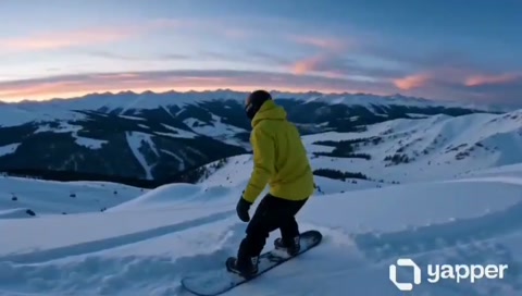 FPV Snowboard Sequence