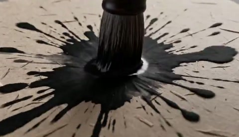 Traditional Ink Wash Sneaker Animation
