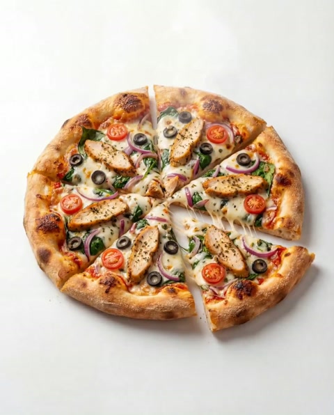 Exploding Chicken Pizza Infographic