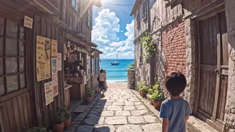Seaside Alley Afternoon