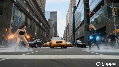 Fire vs Ice Superpowers Street Battle