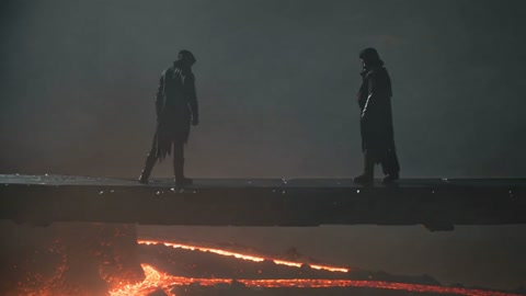 Two Warriors on Obsidian Platform