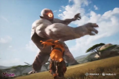 Ninja vs Giant Cyclops Battle
