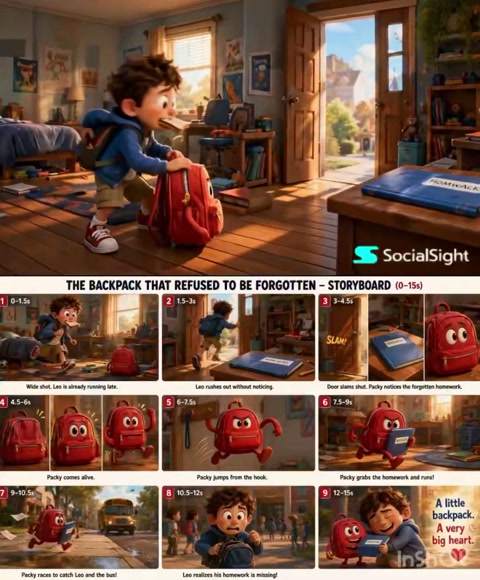Pixar Backpack School Story