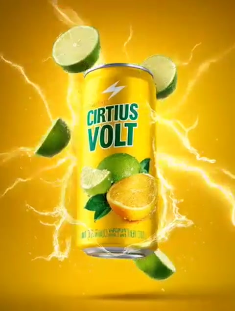 Metallic Citrus Can Product Shot