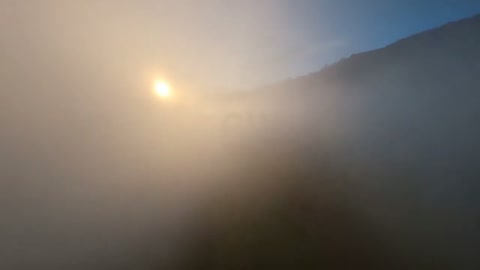 Morning Fog Forming BEGIN Text VFX