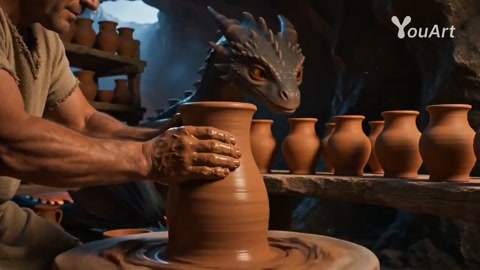 Seedance 2.0 Photorealistic Cinematic Style with Skin Scales Clay Fire