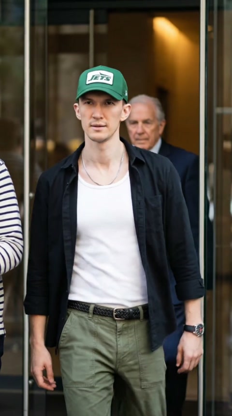 Man Leaving Hotel in Audi RS7