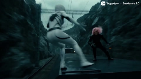 Train Top Action Fight