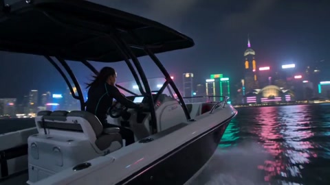 Hong Kong Harbor Speedboat Chase