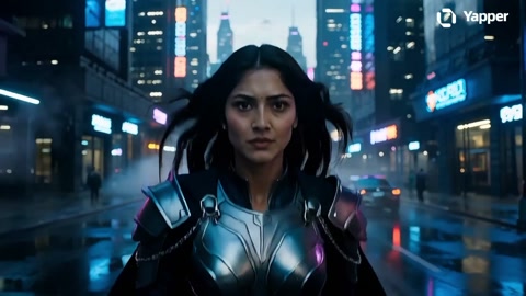 Epic Warrior in Futuristic Dubai