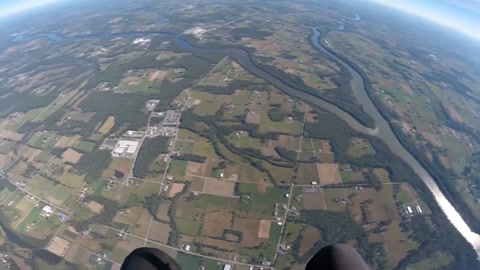 POV Skydive Terrifying Fall