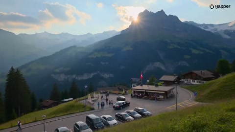 Switzerland Mountain Travel Scene
