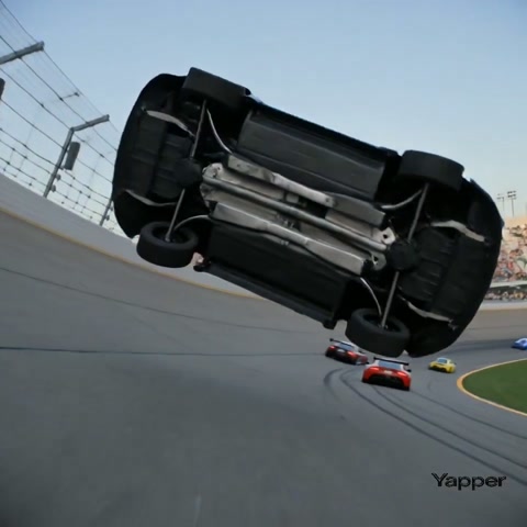 Race Car Airborne Crash
