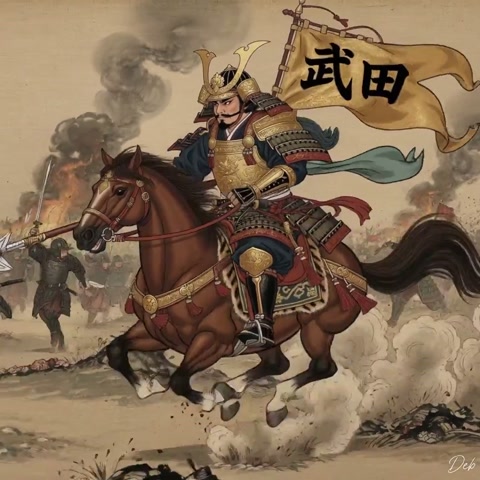 Grok Imagine Japanese Sengoku Warlord