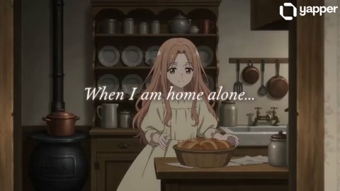 Victorian Anime Girl Dancing with Cat