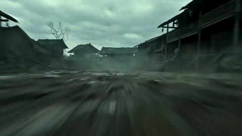 Giant Horned Monster Battle