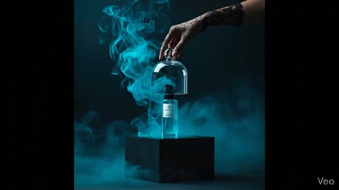 Luxury Perfume Bottle Glass Dome Fog