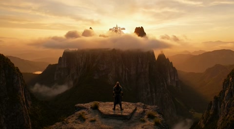 Dolly Zoom Warrior Dragon Cliff