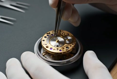 Ultra-realistic Cinematic Macro Watch Assembly