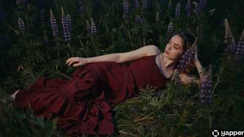 Cinematic Fine Art Portrait in Wildflower Field
