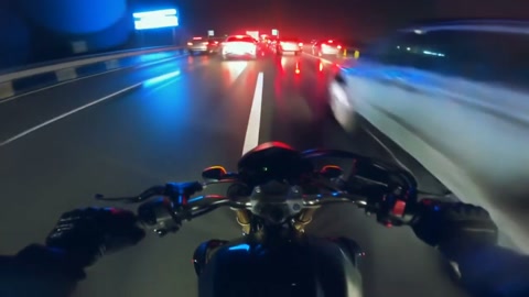 Night Motorbike Chase