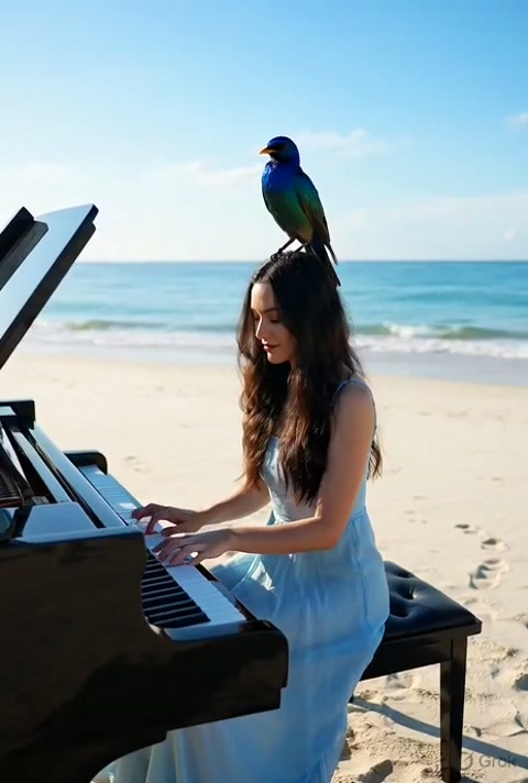 Piano Beach Bird