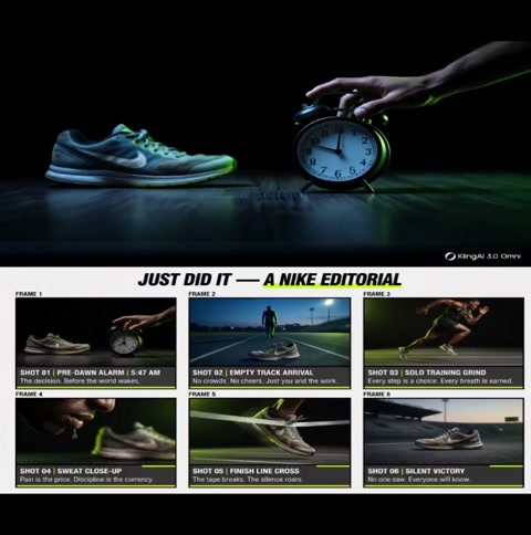 Nike Sports Ad Storyboard