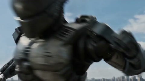Kick and Spear Combat with Alien Robot