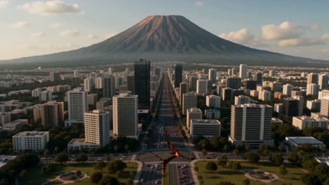 Supervolcano City Destruction