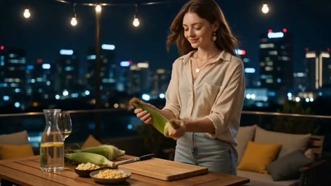Rooftop Corn Grill Cinematic