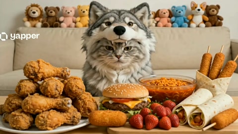 Meow Boss Mukbang Sunday Cat