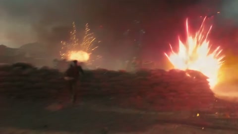 Lone Hero Dodging Fire in Battlefield