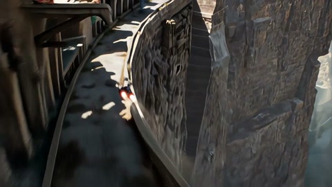 Speeder Chase Across Cliff City