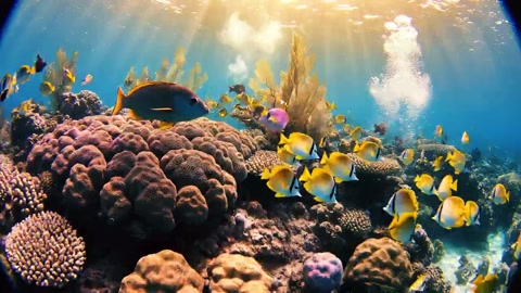 Underwater Coral Reef Scuba Dive