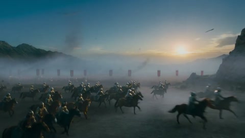 Ultra-wide Battlefield Sweep at Sunrise