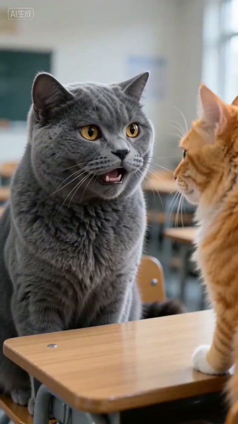 Funny Cat Classroom Prank