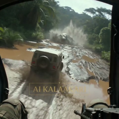 Giant Crocodile vs Humvee Helicopter