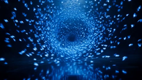 Morpho Butterfly Vortex Morphs Into Dancing Woman