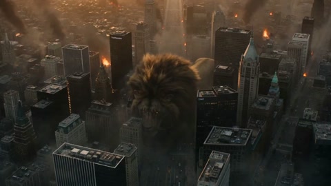 Colossal Giant Lion Rampage City
