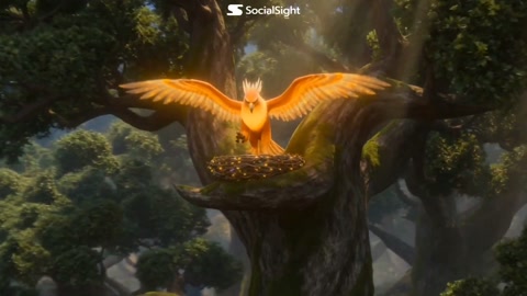Majestic Griffin Builds Magical Nest
