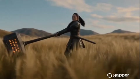 Epic Fantasy Warrior vs Dragon Battle